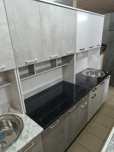 буфет кухоный: Кухонный гарнитур, Новый, цвет - Белый, ДСП, Бесплатная доставка — 3