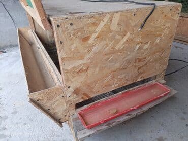 деревяные ящики: Брудер/клетка для молодняка птицы - Материал: каркас и стены из OSB — 8