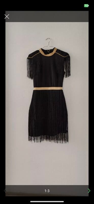 праздничные платья больших размеров: Вечернее платье, Коктейльное, Короткая модель, Без рукавов, S, M — 1