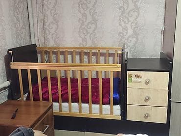 Шкафтар: Балдар үчүн трансформер керебет, Колдонулган, Башка түрү, түсү - Күрөң — 3