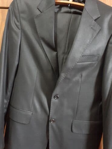 Эркектер кийими: Продаю мужской костюм. Цвет чёрный б/у как новый пару раз — 2