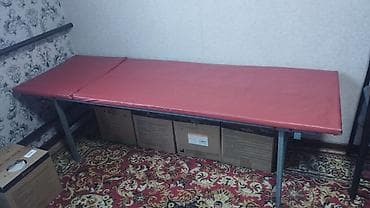 лампы авто: Кушетка/массажный стол с подголовником - Каркас: металлический — 1