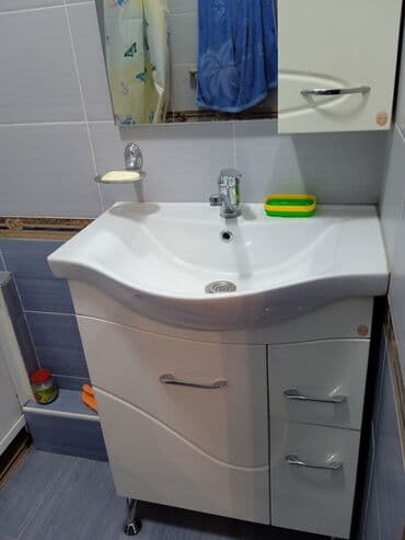 долго срочная квартира бишкек: 2 комнаты, Собственник, Без подселения, С мебелью полностью — 1