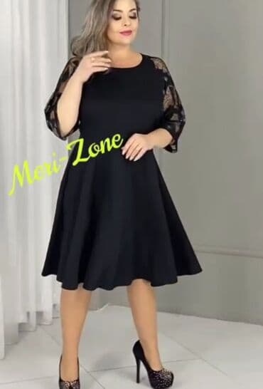 трикотажные платья для полных: Платья. Ткань: Барби. Размеры:52/56. ВОЗВРАТА и ОБМЕНА НЕТ Доставка — 1