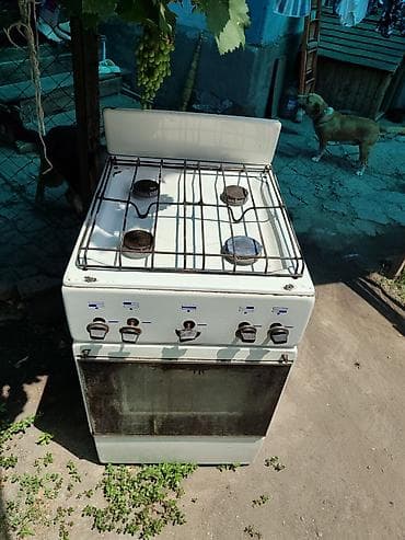 противень: Газовая печь, Б/у, Напольная, цвет - Белый, Полная оплата — 2