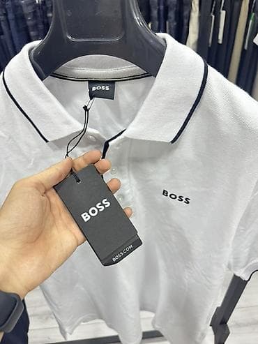 Эркектер кийими: Эркектердин көйнөгү, S, M, L, Boss, Жаңы, түсү - Ак, Өзү алып кетүү — 2