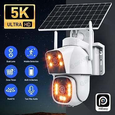 Фото и видеокамеры: Солнечная поворотная IP‑камера HiEasy с двумя объективами (Dual Lens) — 2