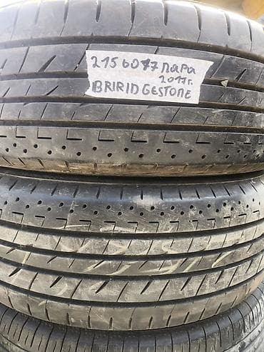 21560 r17 зима: Шины 215 / 60 / R 17, Лето, Б/у, Пара, Легковые, Bridgestone — 1