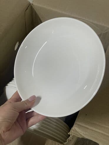 посуда для сыпучих: Тарелка фарфоровая белая глубокая D8 (20см) В коробке 46 шт Для — 2
