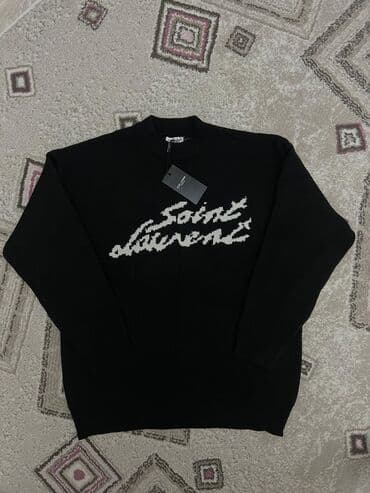 срочно продаю в связи с переездом: Мужской свитер, M, Yves Saint Laurent, Новый, цвет - Черный, Самовывоз, Платная доставка — 3