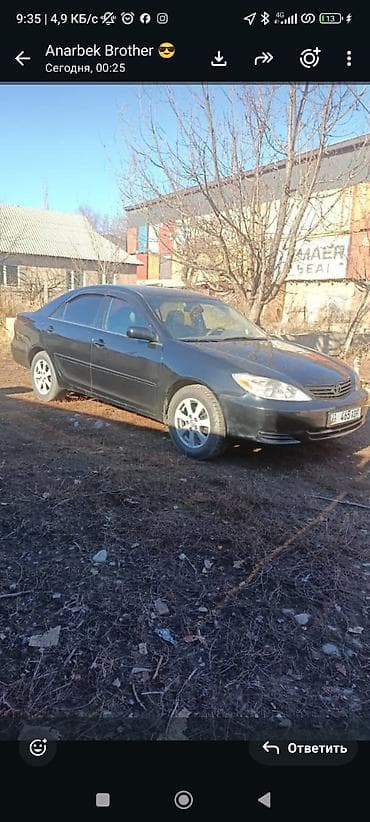 киргизия рынок авто: Toyota Camry: 2003 г., 2.5 л, Автомат, Бензин, Седан — 2