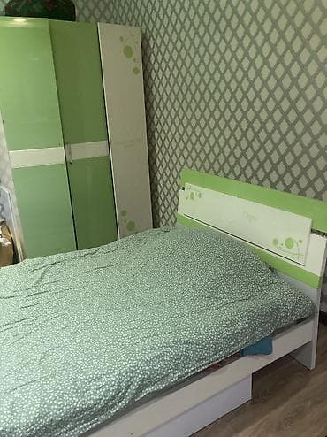 Кеңсе эмереги комплекти, Колдонулган, Шкаф, Диван, Өзү алып кетүү, түсү - Жашыл — 4