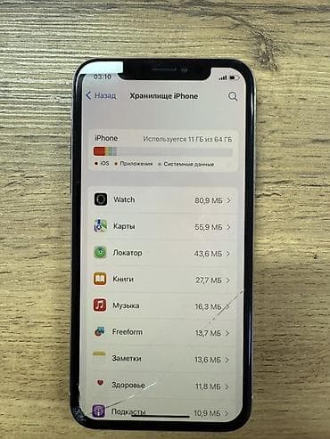iphone 10 xr: IPhone X, Б/у, 64 ГБ, Белый, Коробка — 3
