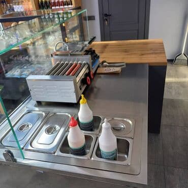 купить фризер для мягкого мороженого бу: Хот дог станция Включает в себя: 1. Стол для приготовления хот — 2