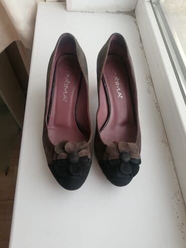 Осенне-весенние туфли. 37 размер. Кожа+замша. Покупала в маг. Lion