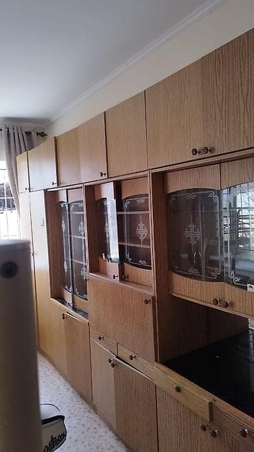 пластиковые стены: Стенка-шкаф, Тип стенки-шкафа: Модульная, Для зала, Особенности: Для хранения посуды — 3