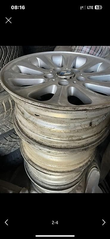 10 5j: Литые Диски R 16 BMW, Комплект, отверстий - 5, Б/у — 2