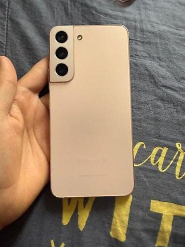 самсунг 22: Samsung Galaxy S22, Б/у, 256 ГБ, цвет - Розовый, 1 SIM, eSIM — 2