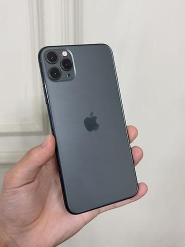 чихол айфон: IPhone 11 Pro Max, Б/у, 256 ГБ, Matte Midnight Green, Чехол, Защитное стекло, 81 % — 1