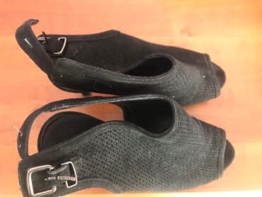 брендовый обувь: 1-3Шикарные чёрные замшевые босоножки,в отличном состоянии,как — 2