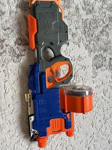 красный страитель: Б/у Бластер NERF N-Strike Elite HyperFire
Оригинальный Б/у — 4