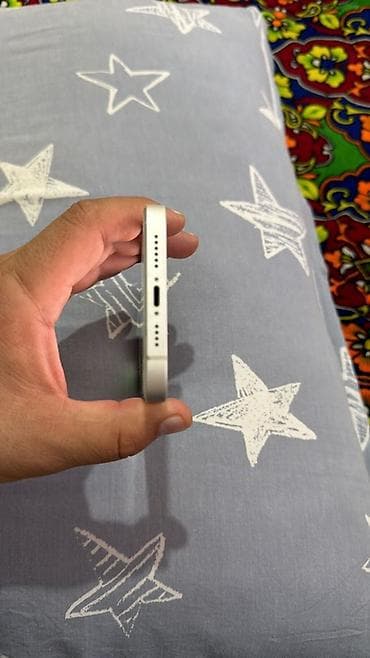 usb mini: IPhone 14 Plus, Б/у, 128 ГБ, Белый, Защитное стекло, Чехол, 80 % — 3