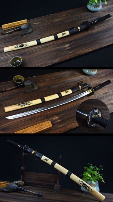 Велосипеды: Катана Стальные Сувенирные Мечи Катаны из разных сталей (Порошковая — 2