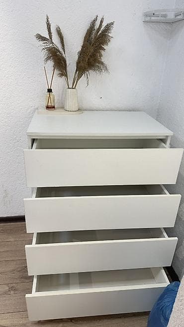 Комоды: Комод для одежды, Б/у, Без зеркала, ЛДСП, цвет - Белый, Самовывоз — 3