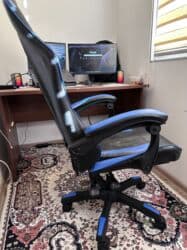 купить игровое кресло: Игровое кресло, Б/у, С колесиками, Экокожа — 4