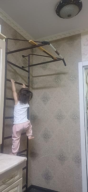 Электр транспорту: Шведская стенка угловая для дома - Конструкция: металлическая рама с — 1