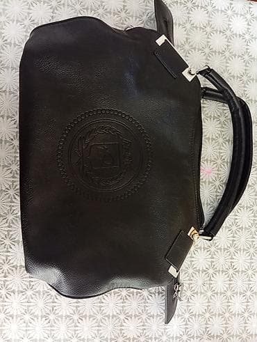 Капчыктар, портмоне: Сумка женская, универсальная, черная - Материал: мягкая экокожа с — 1