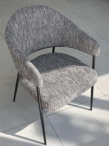 Үй жана бакча: Кафе, ресторандар үчүн отургуч, Жаңы, Темир, түсү - Боз — 2