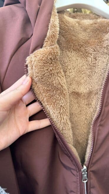 button куртка двухсторонняя: Двусторонняя курточка обсолютно новая, в красивом шоколадном оттенке — 4