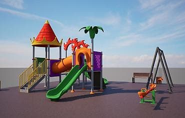 детские игровые площадки: Детская площадка Для улицы — 7