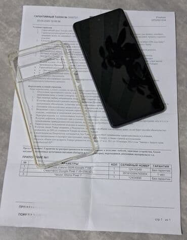 телефон реалме: Google Pixel 7, Б/у, 256 ГБ, цвет - Черный, eSIM — 4