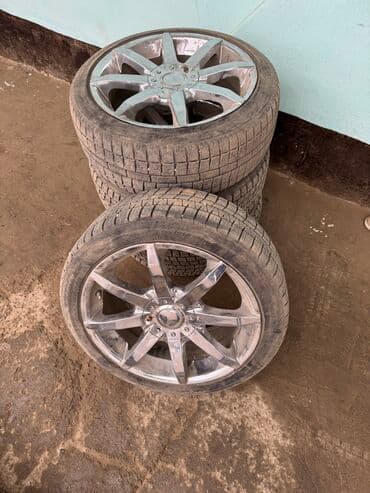 18 разноширокие: Шины 225 / 45 / R 18, Зима, Б/у, Комплект, Легковые — 2