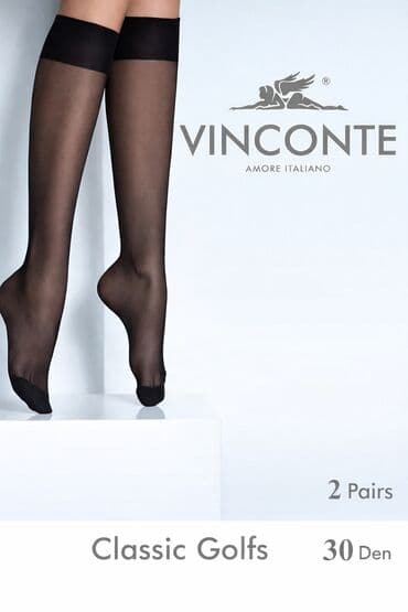 Джинсы: Женские гольфы VINCONTE, 30 den. - Формат: 2 пары в упаковке - — 2