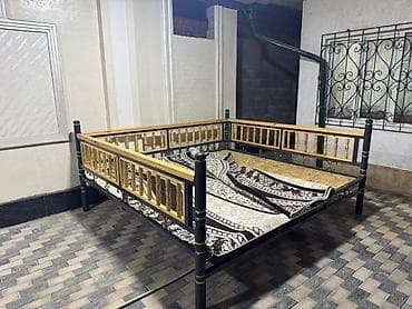 спальный гарнитур шкаф и кровать: Тапчан Металл — 4