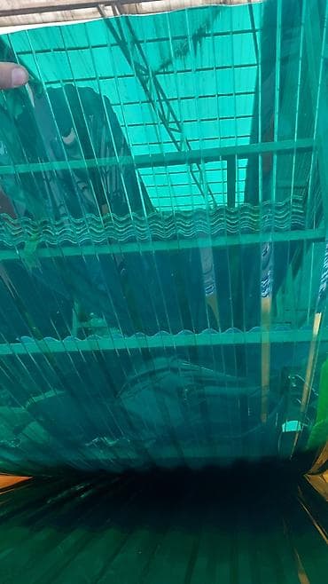 Поликарбонат сотовый волнистый, зелёный (бирюзовый оттенок) - Тип