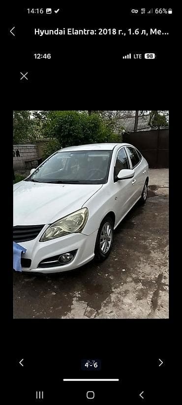 great wall pegasus: Hyundai Elantra: 2018 г., 1.6 л, Механика, Газ, Седан — 3