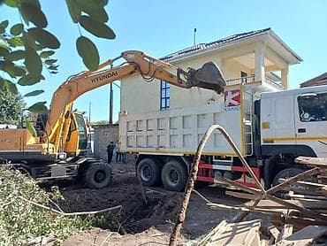 full construction: Экскаватор | Водопровод, Планировка участка, Выкорчевывание пней — 1