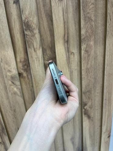 vivo x100 mini: IPhone 15 Pro, Б/у, 256 ГБ, Natural Titanium, Защитное стекло, 89 % — 4