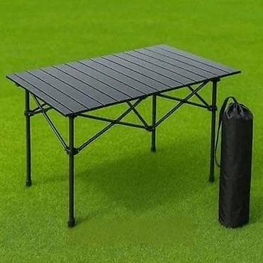 Складной походный стол, Новый, Другой материал, цвет - Черный
