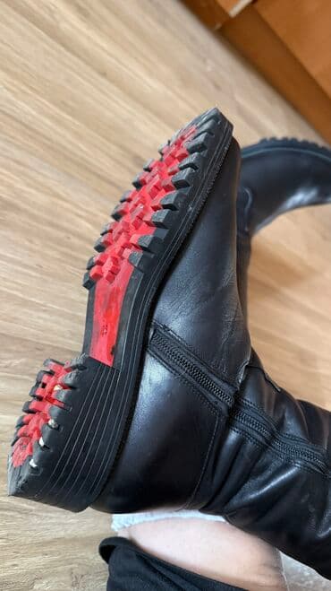 обувь для охоты: Сапоги зимние !!! Размер 36 В хорошем состоянии Кожа 100% Брали за — 4
