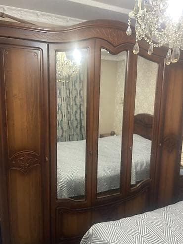 Шкафы: Шифоньер, шкаф для одежды, Прямой, Дерево — 1