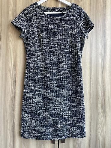 mango zara: Повседневное платье, США, Осень-весна, Длинная модель, Хлопок, Платье-рубашка, M — 4
