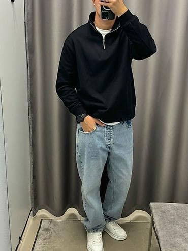 Байпактар жана ич кийимдер: Мужские джинсы carrot fit (зауженные к низу) - Посадка: средняя - — 5