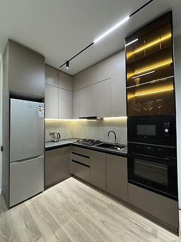 джал срочно: 2 комнаты, 45 м², Элитка, 8 этаж, Дизайнерский ремонт — 2