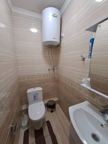 суточные квартира ош: 1 комната, Душевая кабина, Постельное белье, Кондиционер — 4