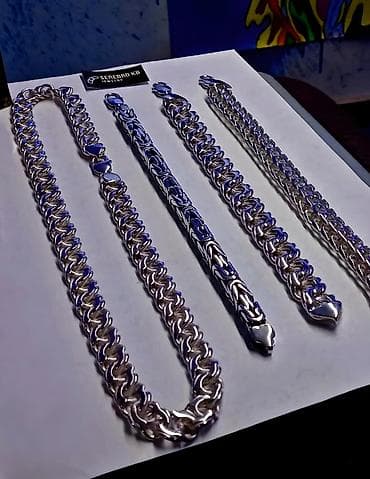 Жеке буюмдар: Делаю на Заказ! Серебряные Цепи и Браслеты Ручная работа — 1